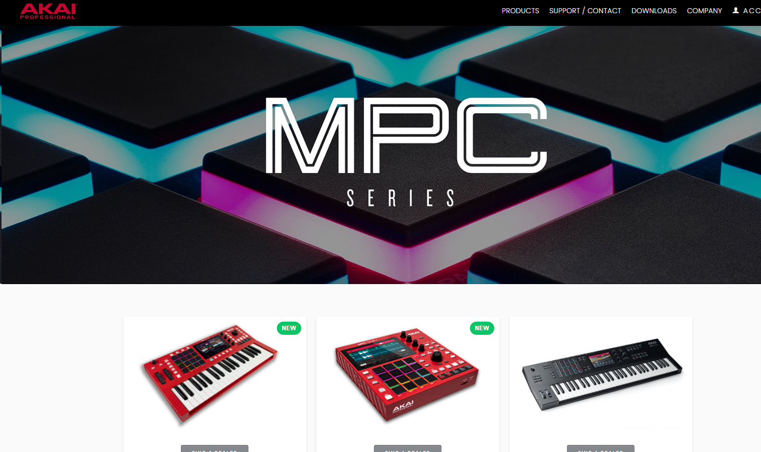 Akai Professional · MPC-Series-Sektion